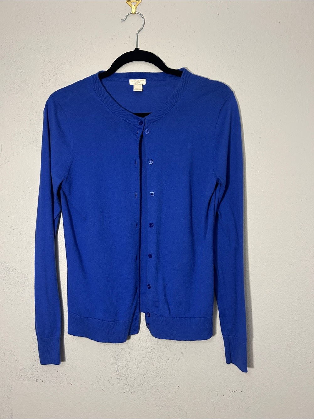 J. Crew Women's Button-Front Cardigan - Cobalt Blue